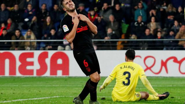 Koke, durante un momento del partido ante el Villarreal