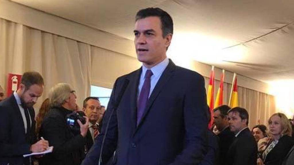 Pedro Sánchez, en el Congreso, en el Día de la Constitución.