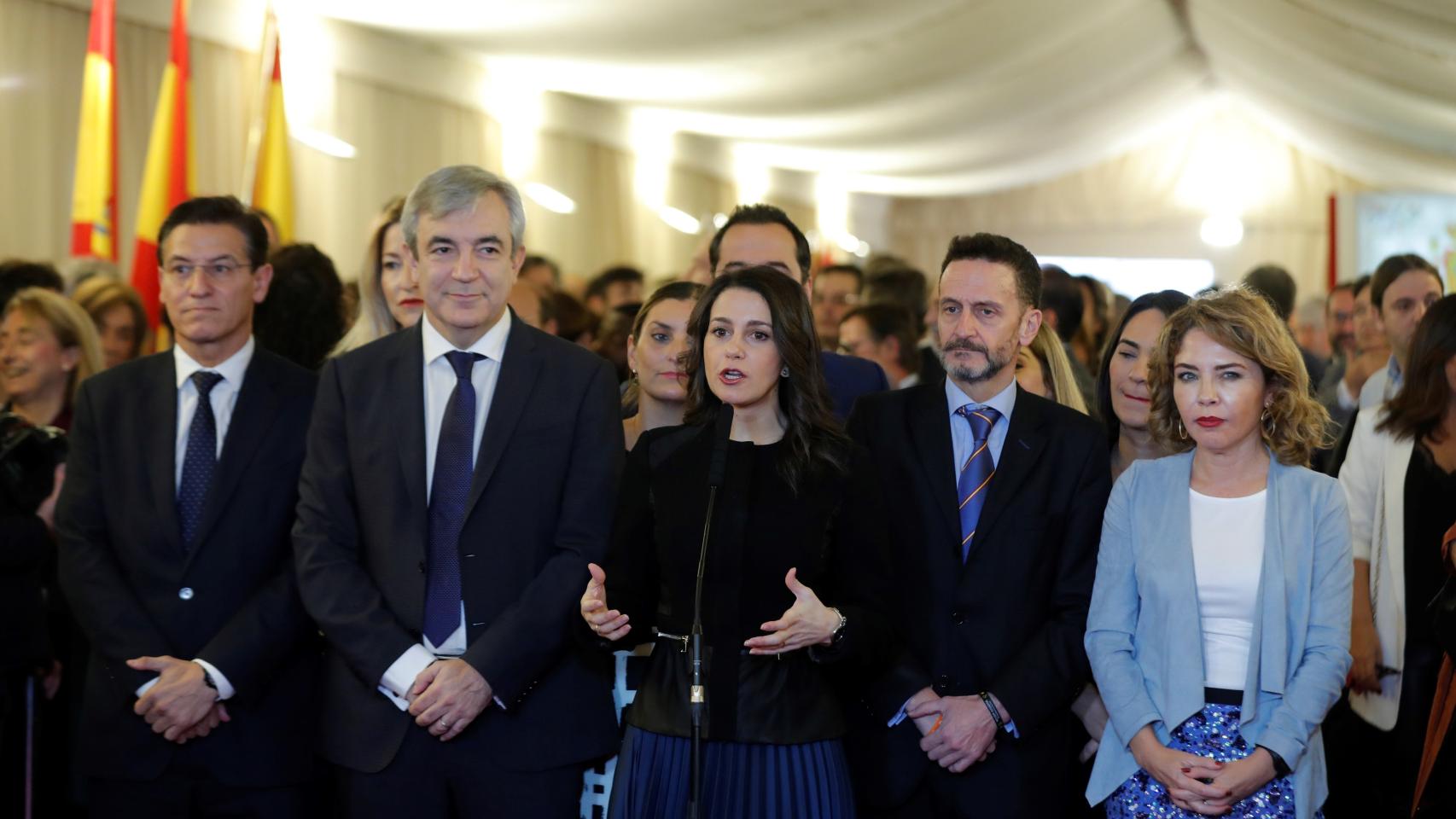 Arrimadas, durante el homenaje a la Constitución en el Congreso.