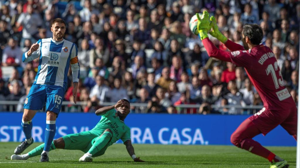 Diego López, en un momento del partido