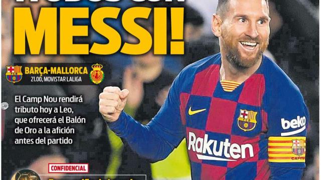 La portada del diario Sport (07/12/2019)