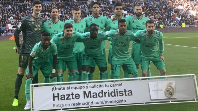 Alineación titular del Real Madrid en el Santiago Bernabéu ante el Espanyol