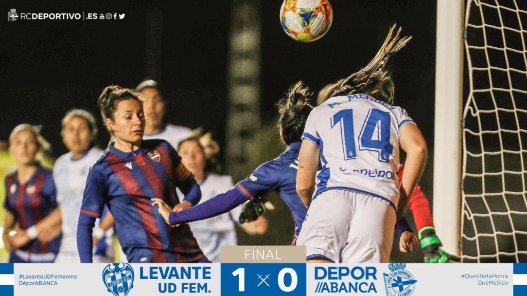 El Dépor femenino planta cara al Levante pero se vuelve de vacío