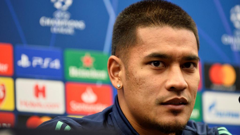 Alphonse Areola, en rueda de prensa