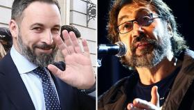 Santiago Abascal y Javier Bardem.