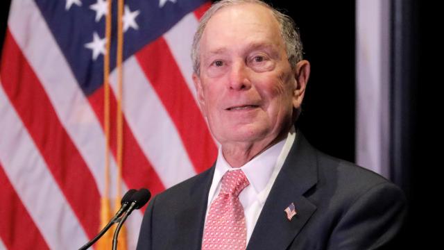 Michael Bloomberg durante un acto en Nueva York.