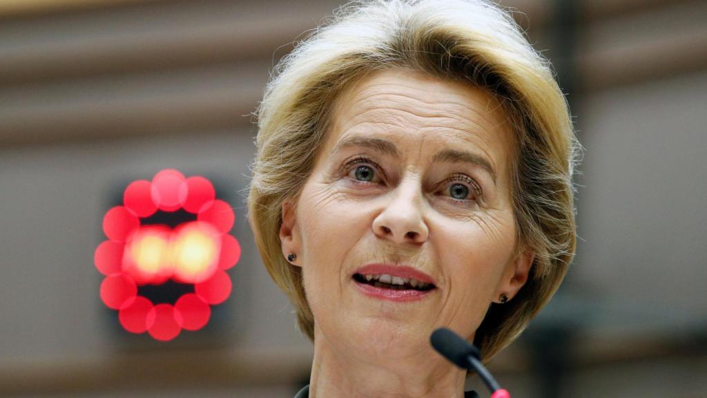 Ursula von der Leyen, durante la presentación este miércoles del Pacto Verde Europeo