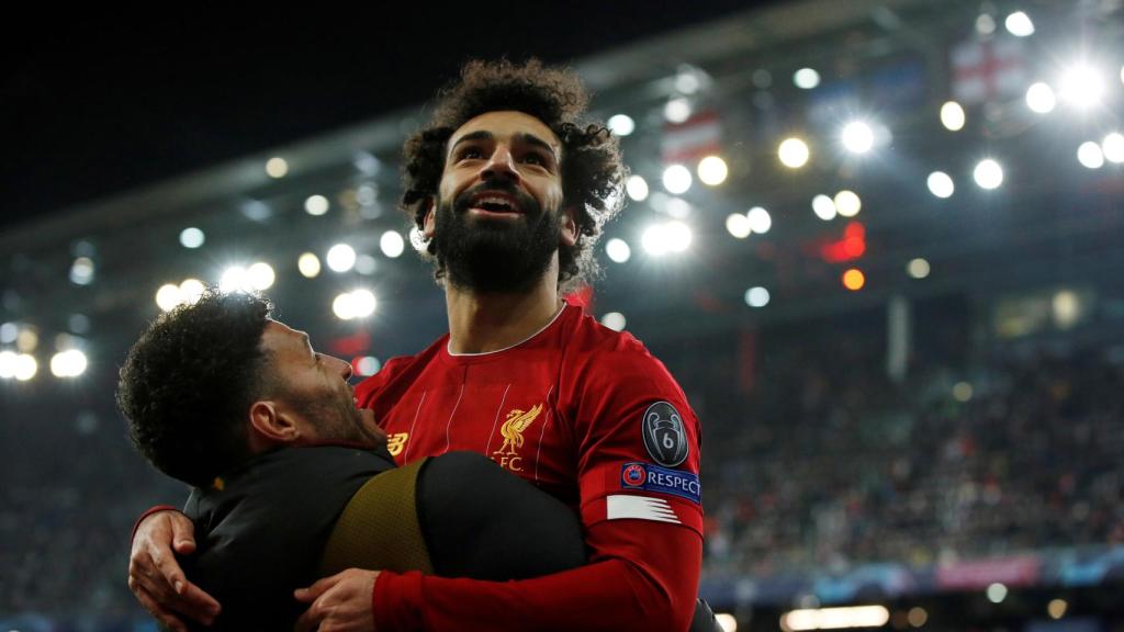 Mohamed Salah, en un partido del Liverpool