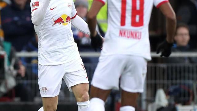 Timo Werner, en un partido del RB Leipzig