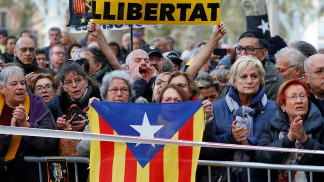 Protesta para pedir la libertad de los presos del 'procés'.