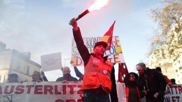 Las manifestaciones en Francia.