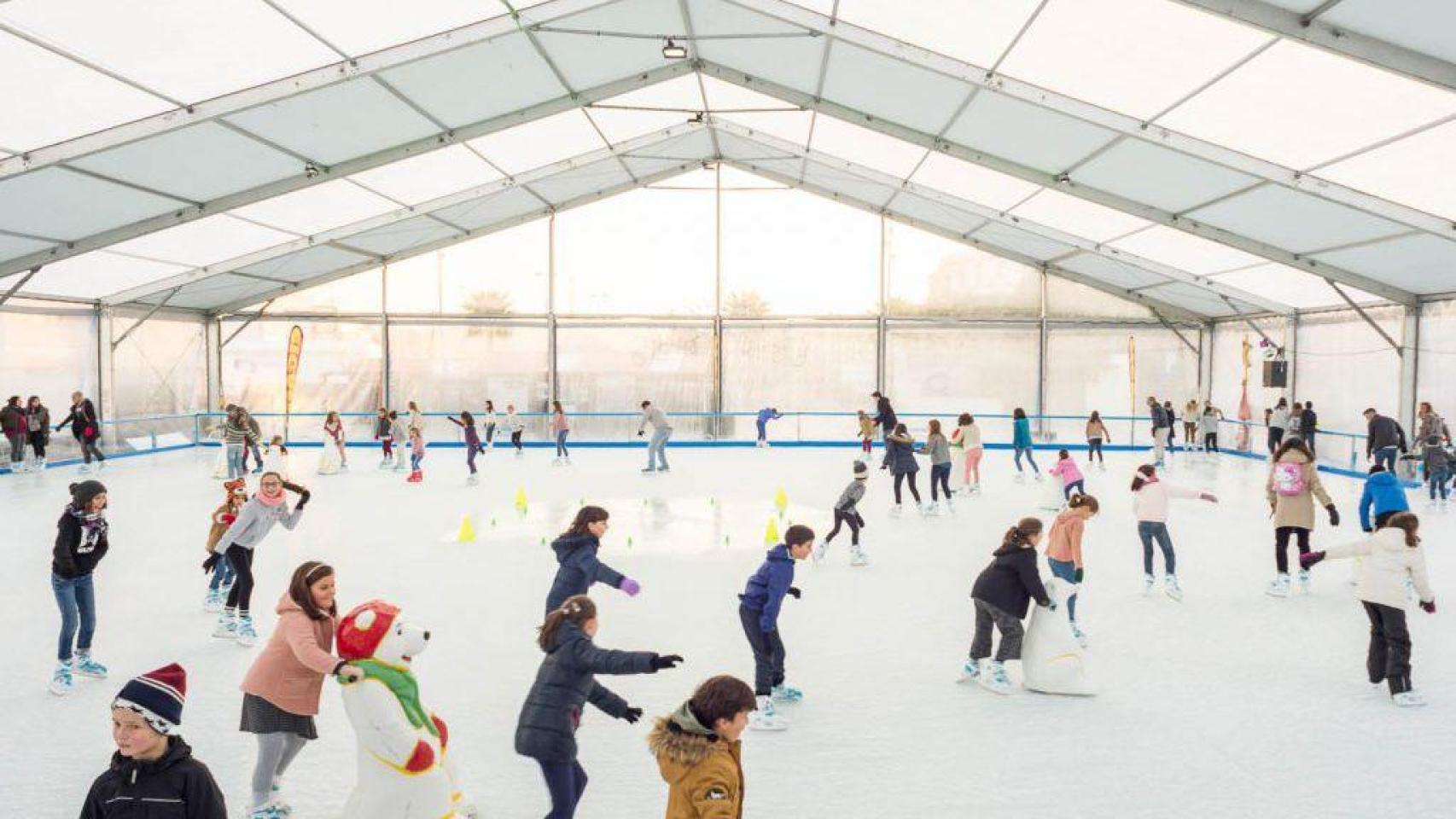 Pista de hielo en una imagen de archivo