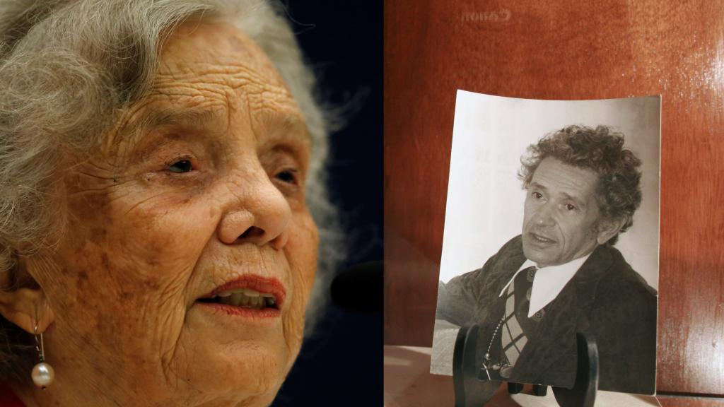 Elena Poniatowska y el escritor mexicano Juan José Arreola.