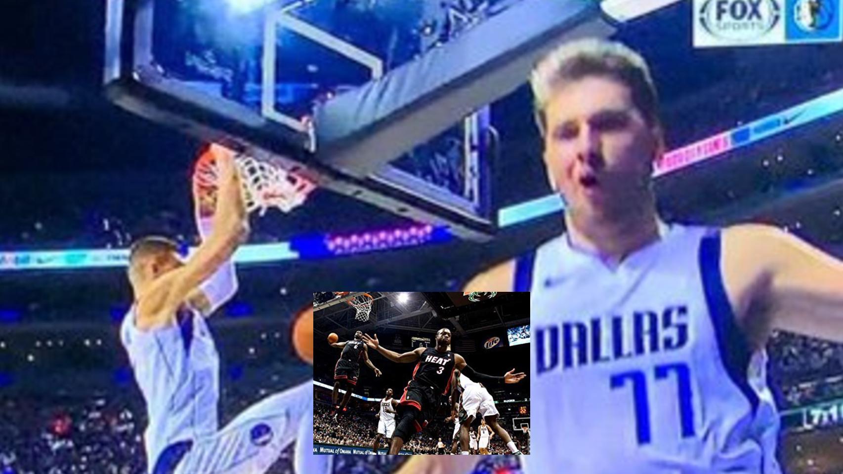 La celebración de Luka Doncic a lo Dwayne Wade