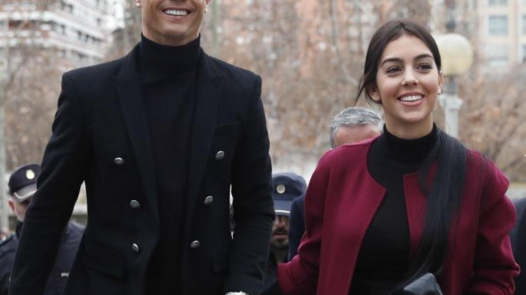 Cristiano y Georgina, en Madrid.