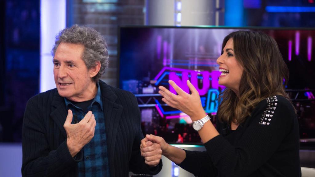 Nuria Roca estuvo en 'El Hormiguero' durante la visita de Miguel Ríos y Emilio Aragón.