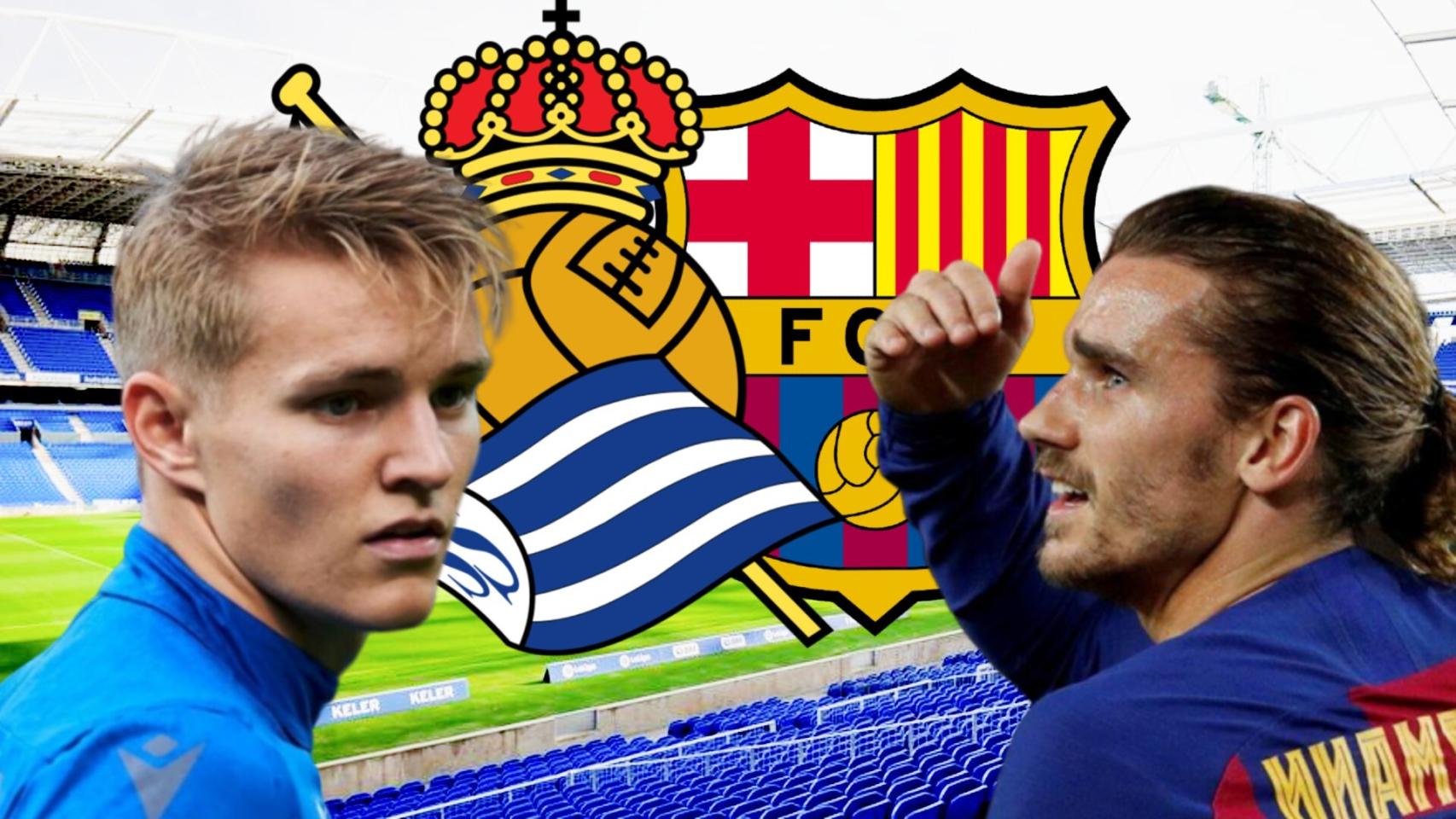 Odegaard y Griezmann