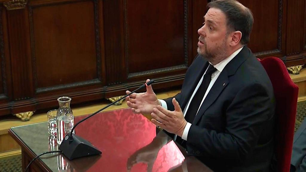 El exvicepresidente de la Generalitat, Oriol Junqueras, en el Supremo.