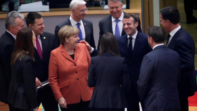 Los líderes de la UE, durante la primera jornada de la cumbre de fin de año en Bruselas