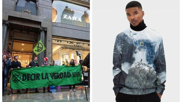 Protesta ecologista en Madrid y prenda de Bershka en alianza con National Geographic