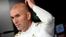 Zinedine Zidane, durante la rueda de prensa