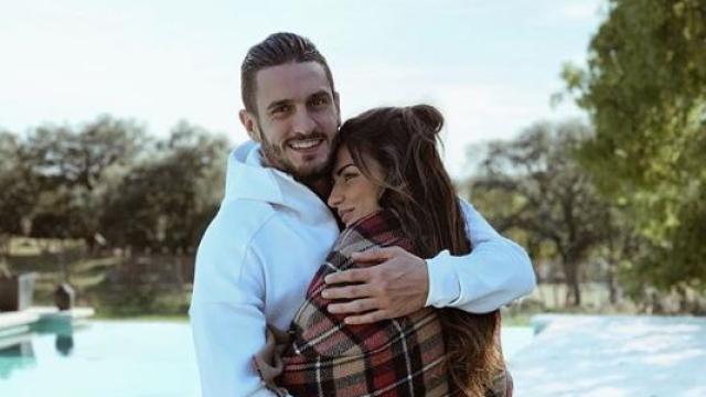 Beatriz Espejel junto a Koke en una imagen de redes sociales.