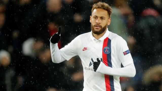 Neymar, durante el último partido de Champions del PSG