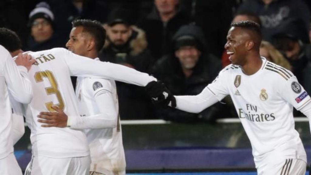 Rodrygo Goes, Eder Militao y Vinicius Junior