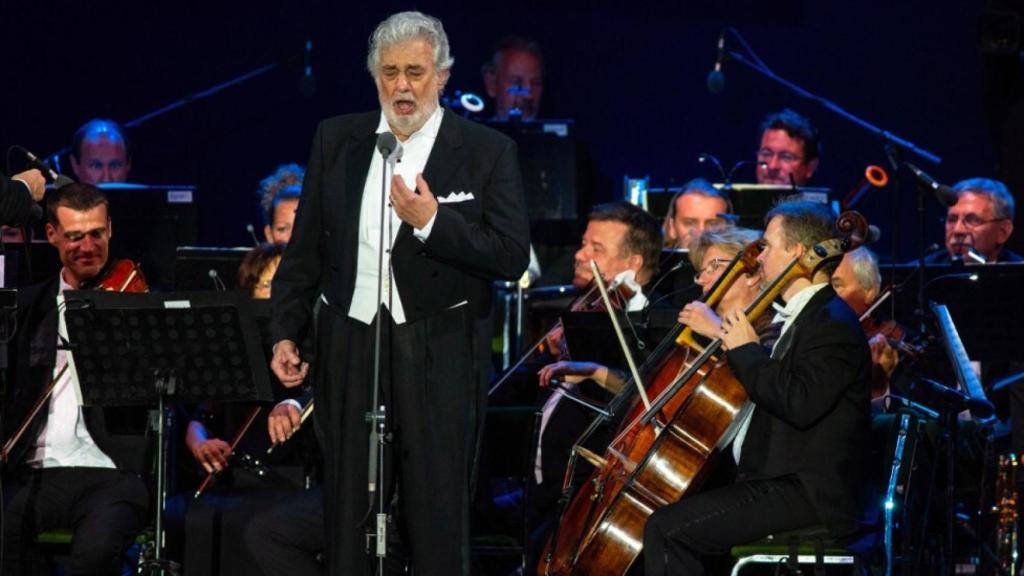 Plácido Domingo, durante su actuación en la Scala de Milán.