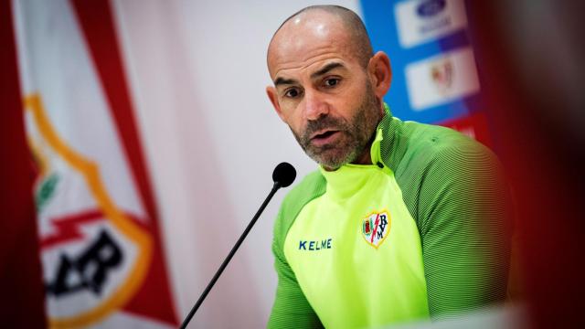 Paco Jémez, durante la rueda de prensa