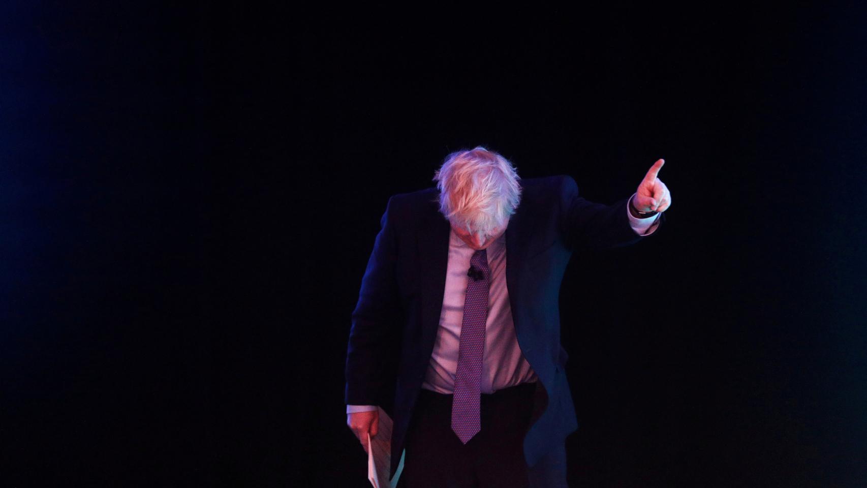 El primer ministro británico, Boris Johnson, en un acto en Londres el 18 de noviembre.