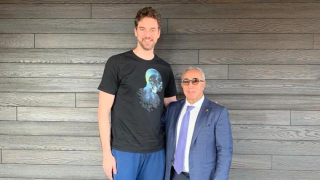 Pau Gasol, junto a Alejandro Blanco