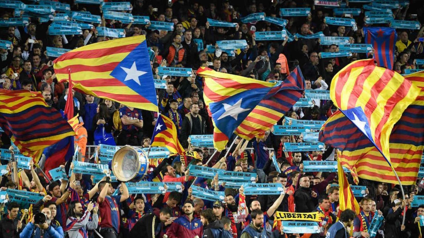 El Camp Nou durante El Clásico