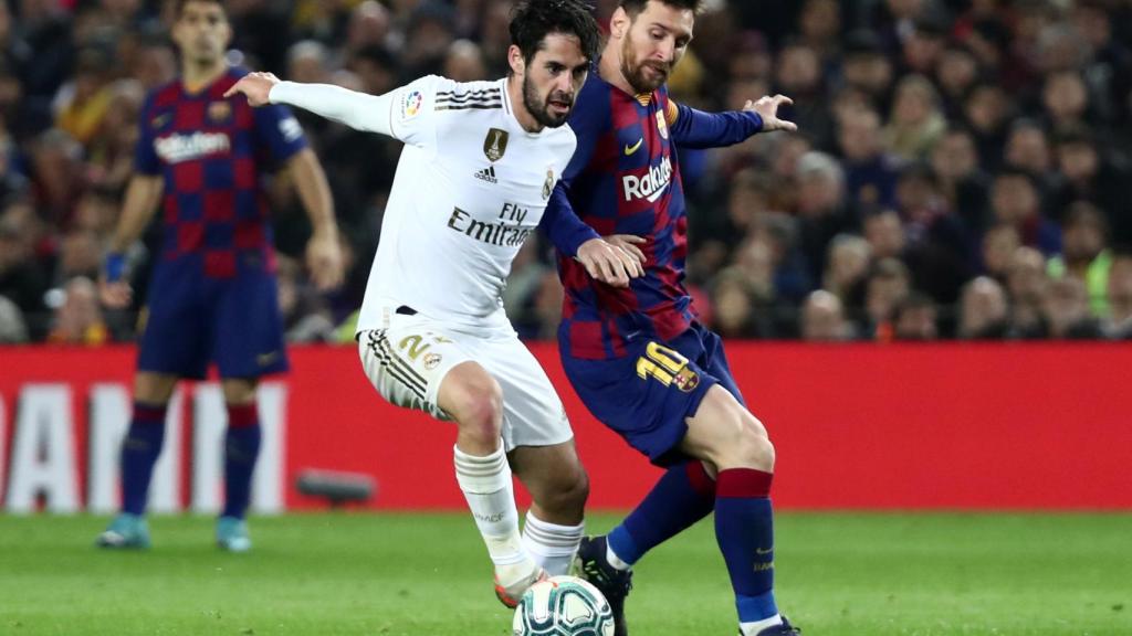 Isco y Messi, en El Clásico 2019/2020