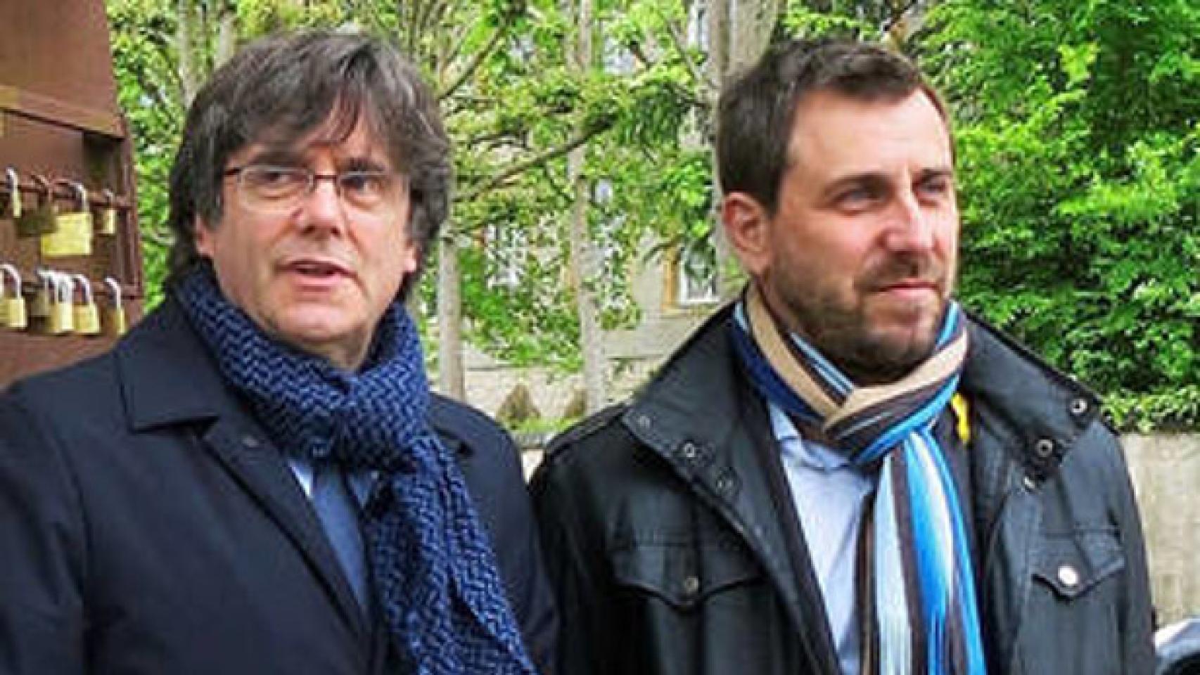 Carles Puigdemont y Toni Comín.