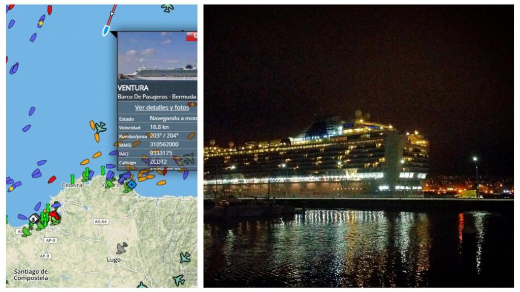 Un diciembre sin escalas de cruceros en el Puerto de A Coruña, salvo fuerza mayor