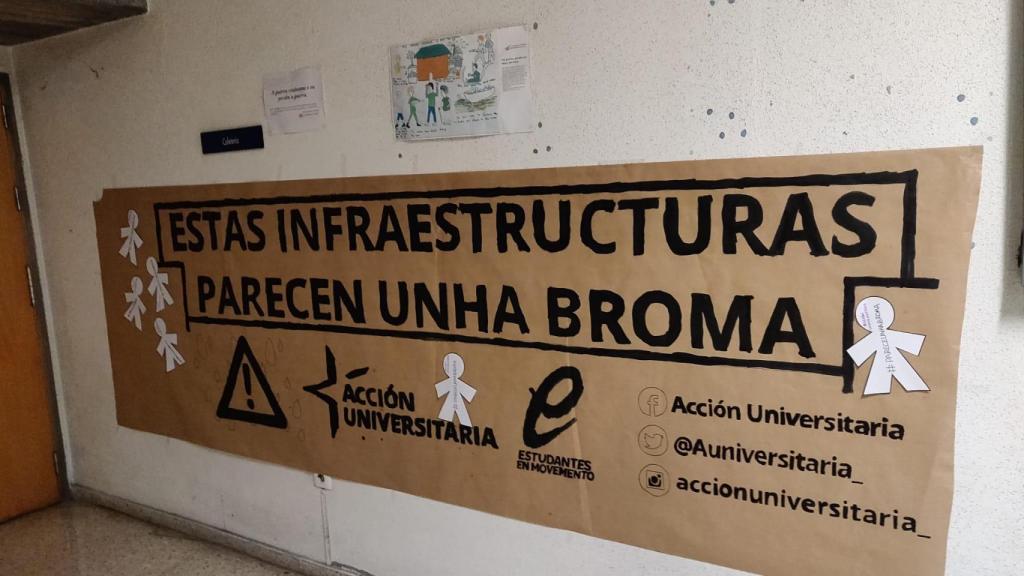 Denuncian el pésimo estado de las infraestructuras de la Universidade da Coruña