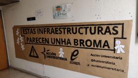 Denuncian el pésimo estado de las infraestructuras de la Universidade da Coruña