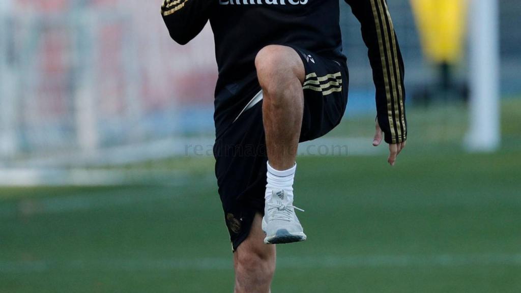 Lucas Vázquez, en el entrenamiento