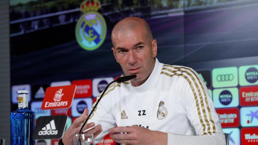 Zinedine Zidane, en rueda de prensa