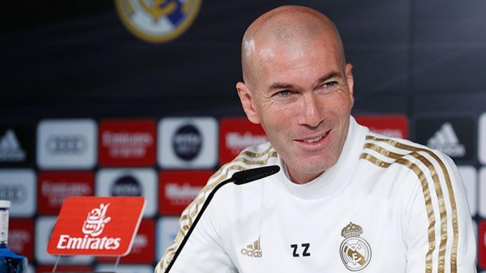 Zinedine Zidane, en rueda de prensa