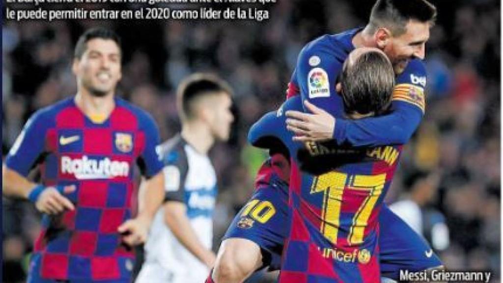 La portada del diario Sport (22/12/2019)