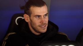 Gareth Bale, en el banquillo del Santiago Bernbéu