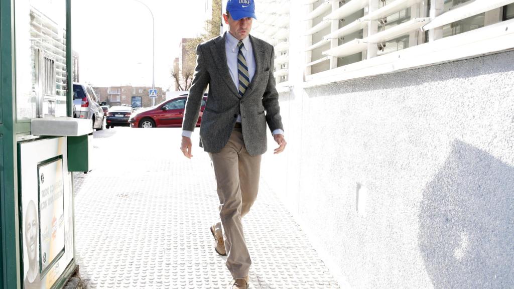 Alessandro Lequio asistiendo a un juicio en Alcobendas.