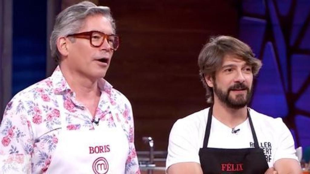 Boris Izaguirre y Félix, en 'Masterchef Celebrity 4'