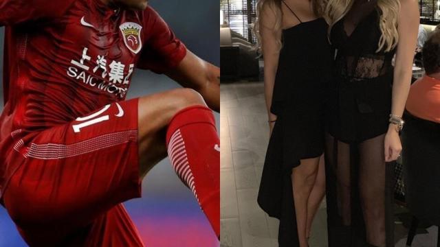 Hulk, Iran Angelo y su sobrina, la nueva pareja del futbolista