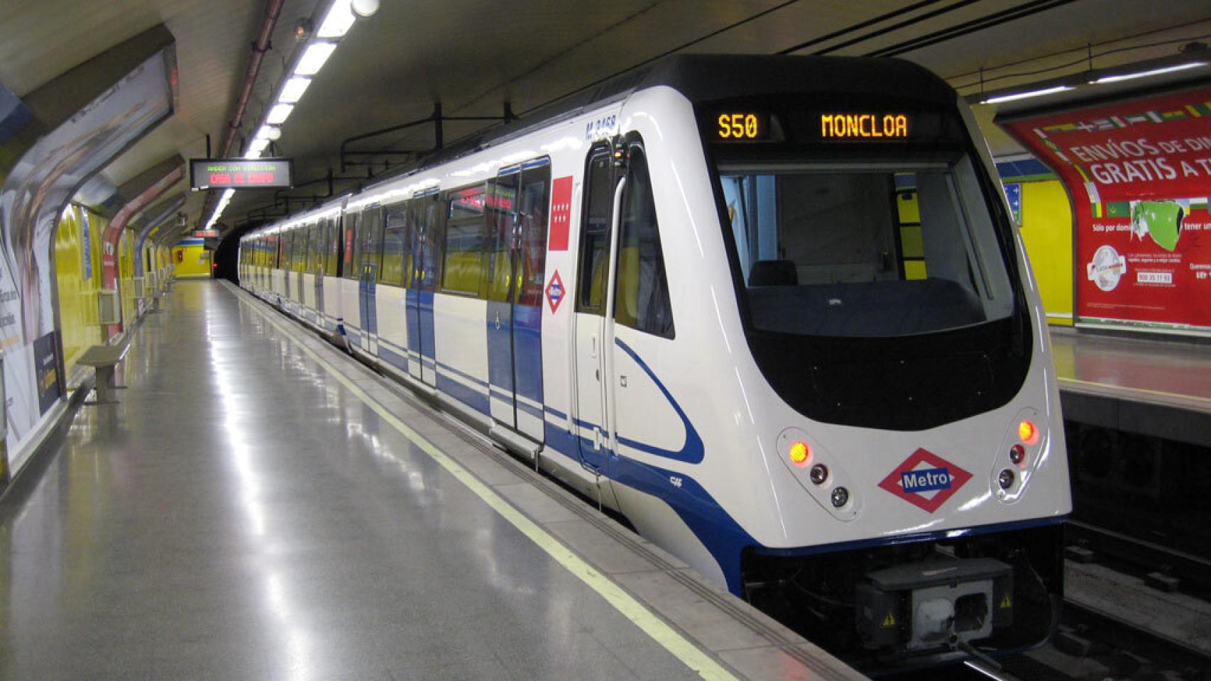 Un tren del Metro de Madrid.