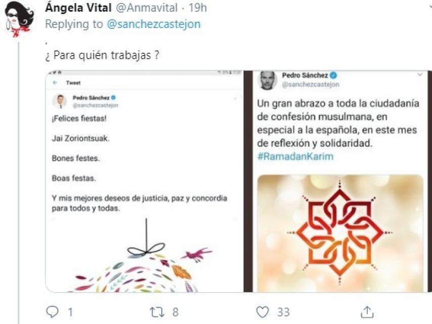 Mensaje de Twitter