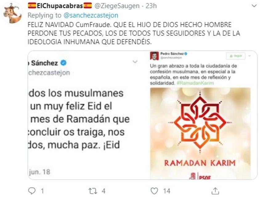 Mensaje de Twitter