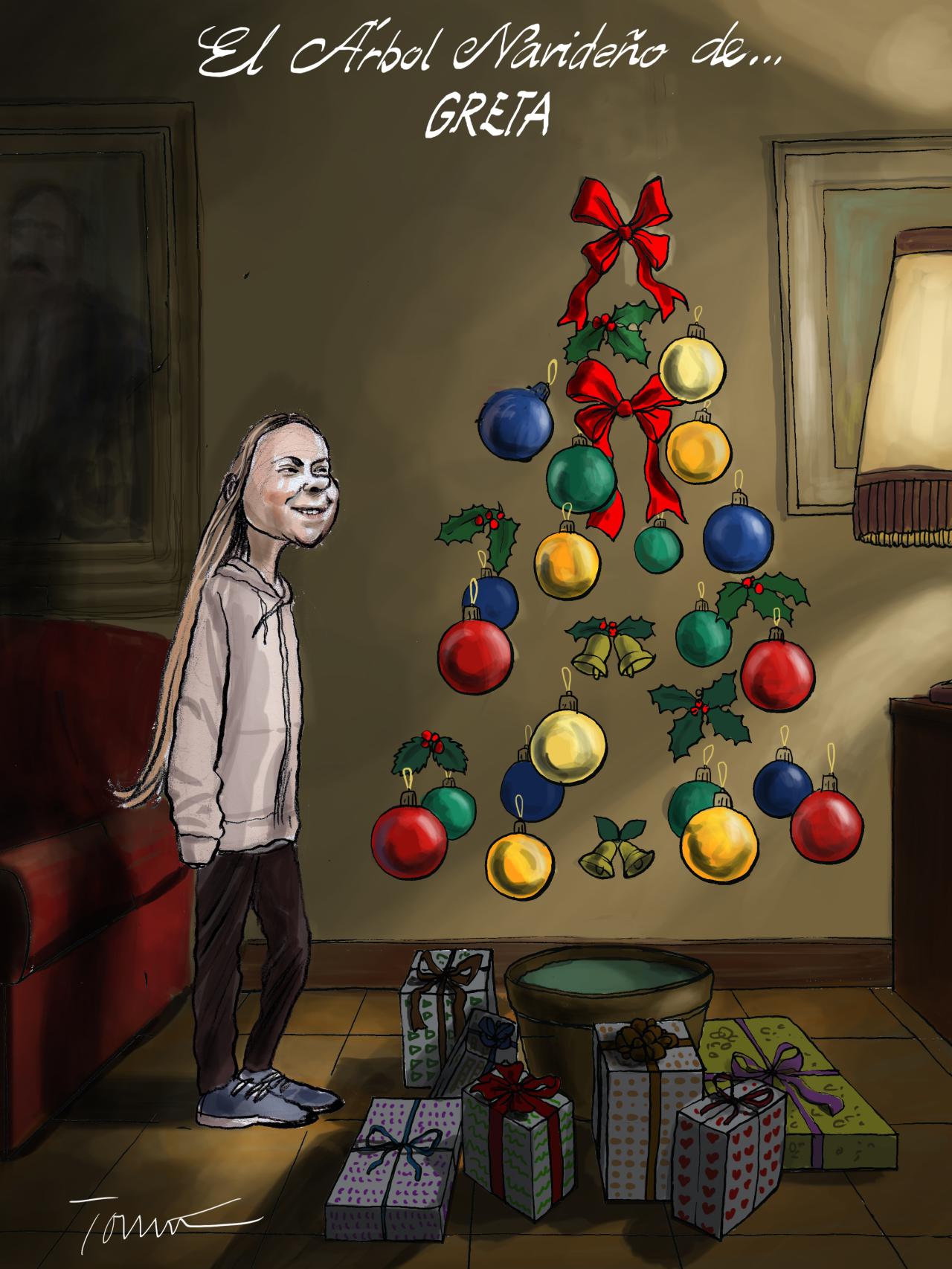 El árbol de Navidad de... Greta Thunberg